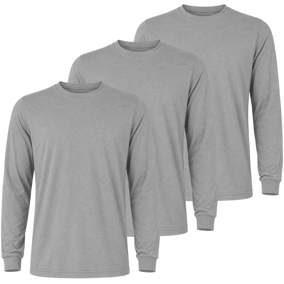 SMASYS 3PCS TC Polyester Cotton Hi Vis Shirts, UPF 30 Sun Protection Shirts for Men