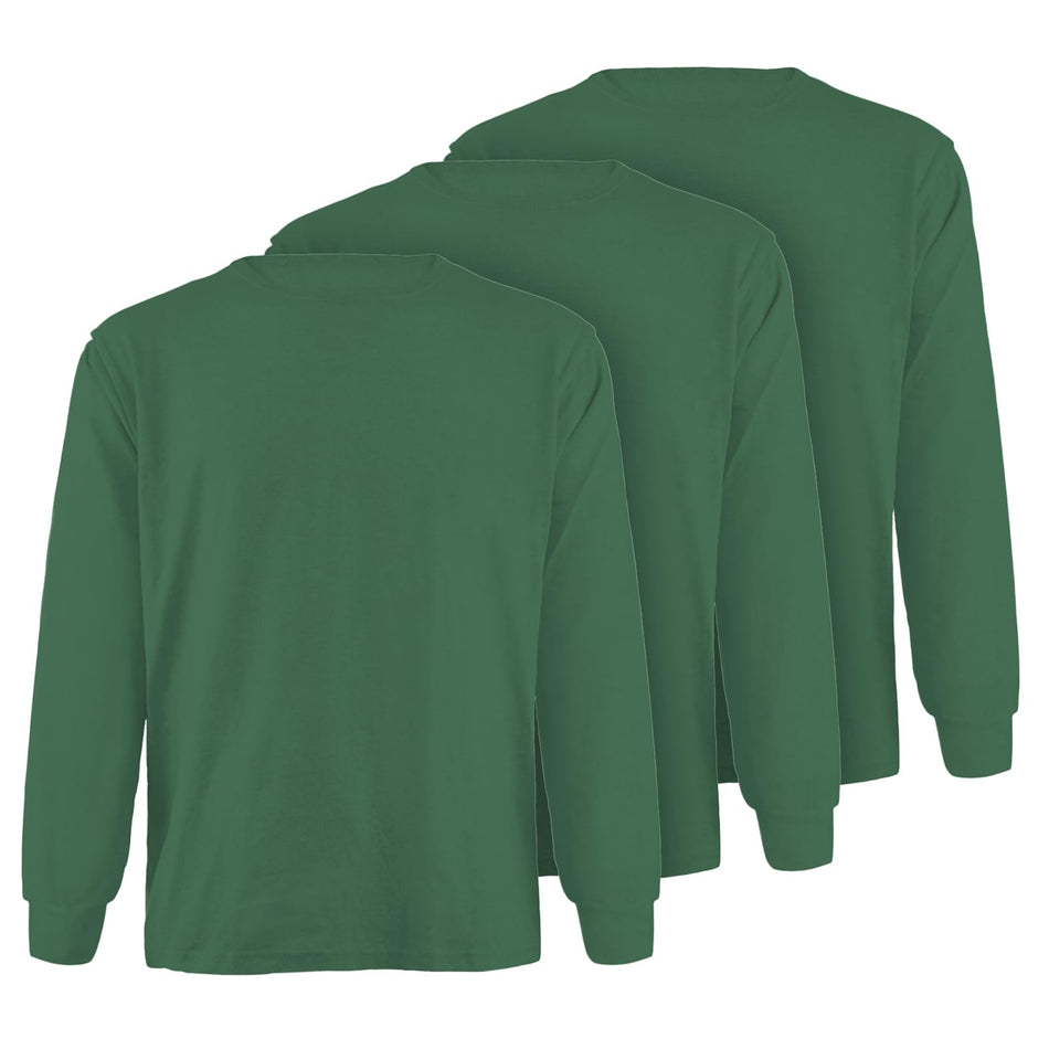 Camisas SMASYS 3 piezas de poliéster y algodón TC de alta visibilidad, camisas con protección solar UPF 30 para hombre