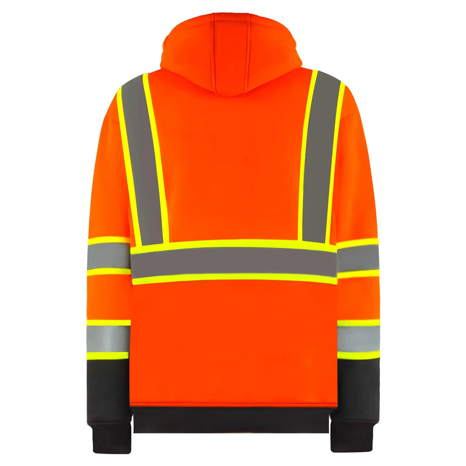 SMASYS Reflective Hoodie, Black Safety Sweatshirt with Hood SMASYS Store