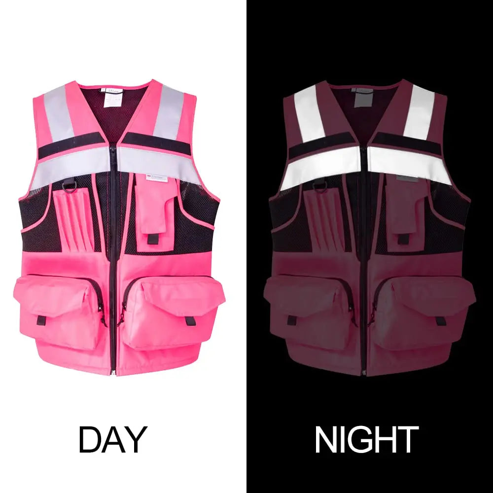 JaGely 15 Pack Reflective Safety Vests With Pockets And India