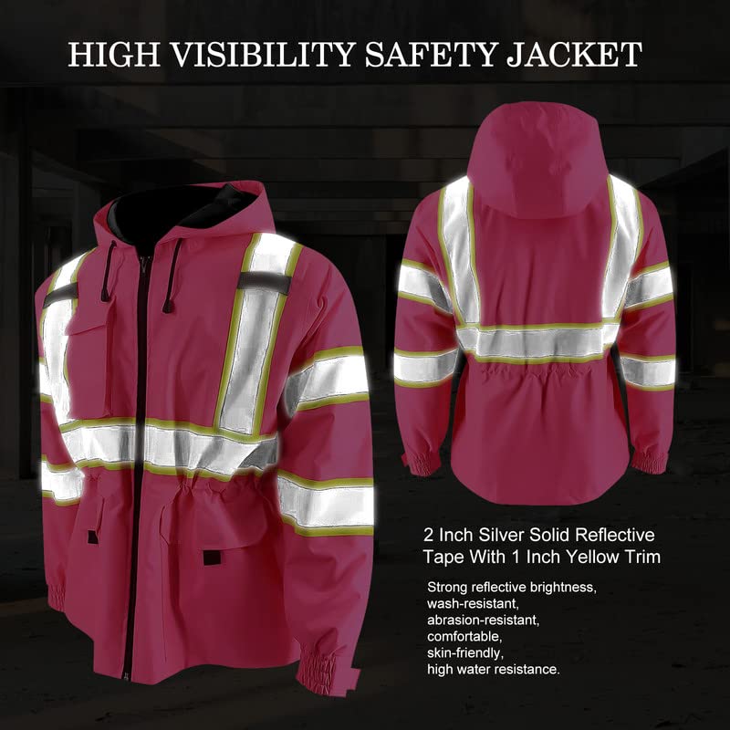 SMASYS High Visibility Safety Jacket ANSI/ISEA Standard
