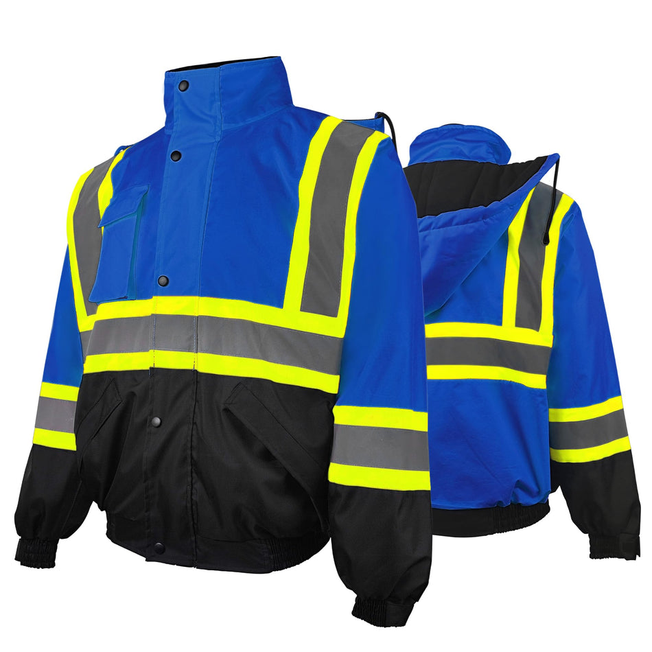 Veste de sécurité imperméable SMASYS, veste réfléchissante haute visibilité
