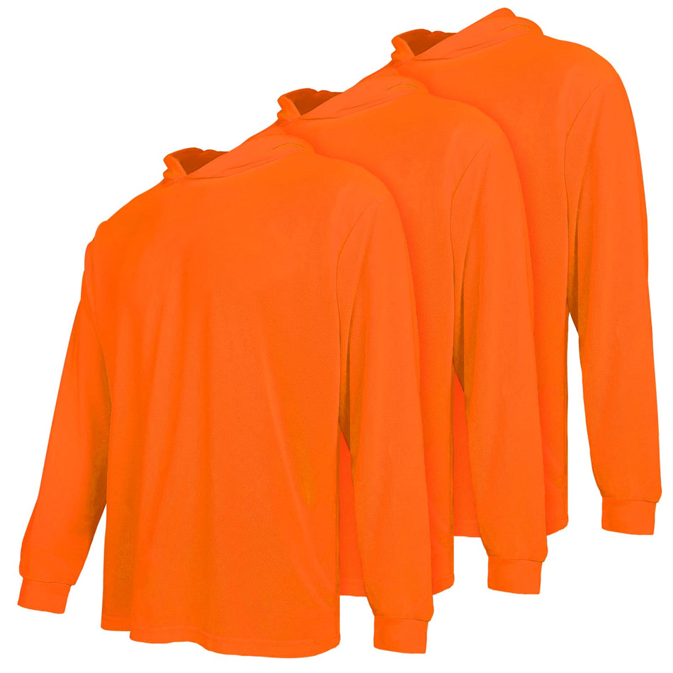 SMASYS Hi Vis Safety Hoodie, 3 Pcs Long Sleeve Sweatshirts