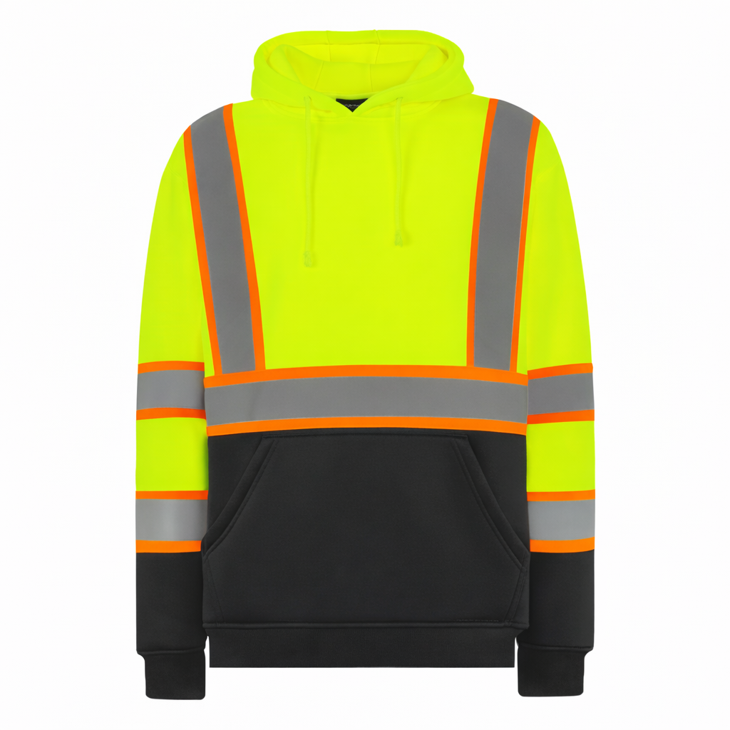 SMASYS Reflective Hoodie, Black Safety Sweatshirt with Hood SMASYS Store