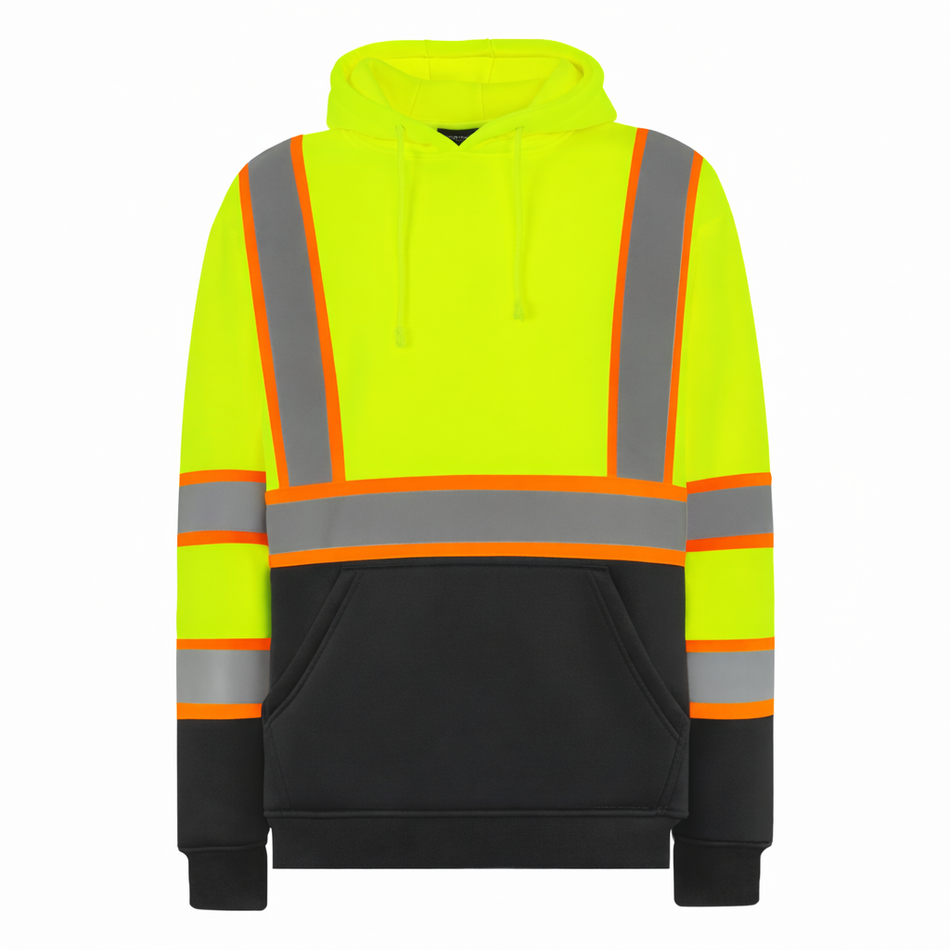 SMASYS Reflective Hoodie, Black Safety Sweatshirt with Hood SMASYS Store