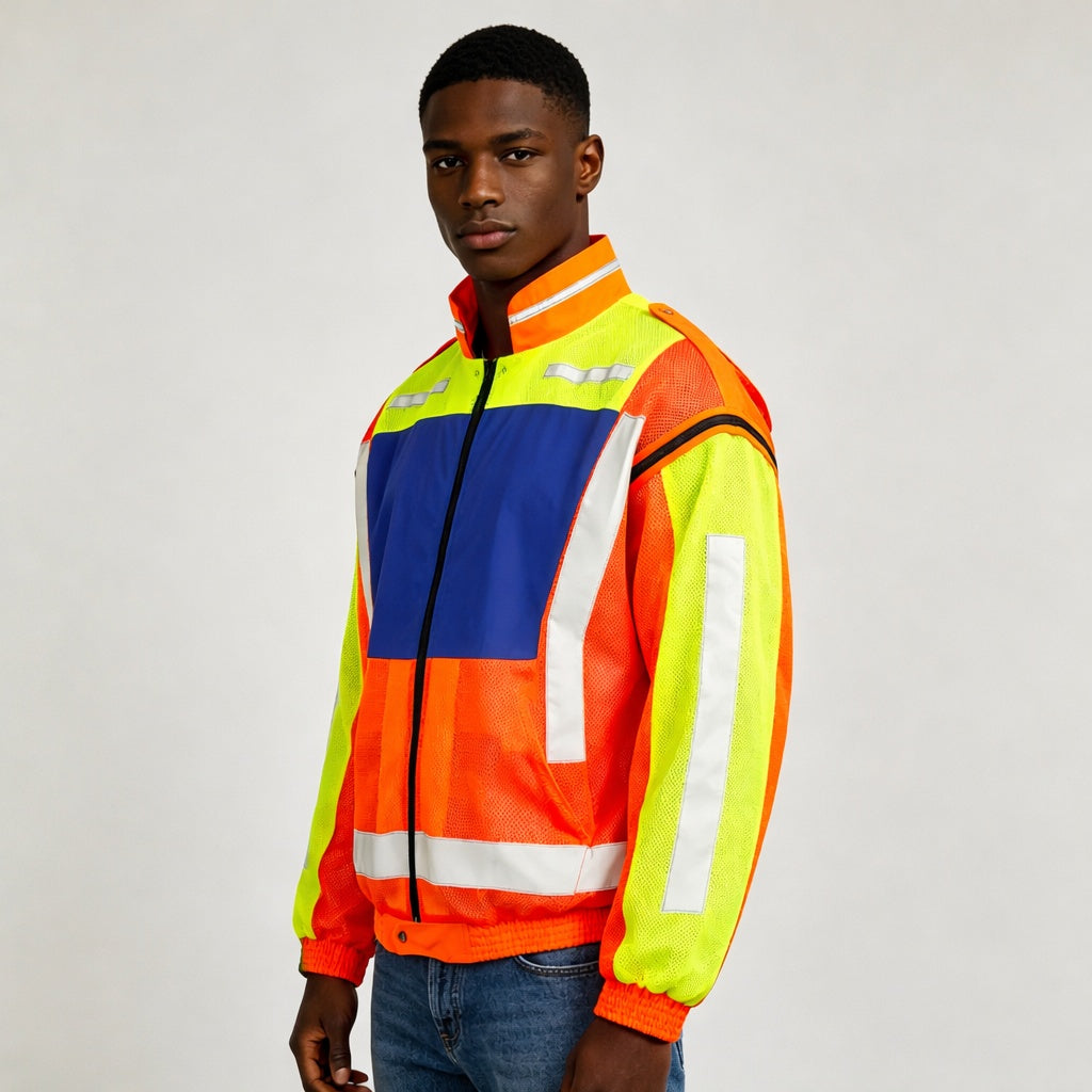 SMASYS Hi Viz Mesh Jackets with Detachable Sleeves, Class 3 High