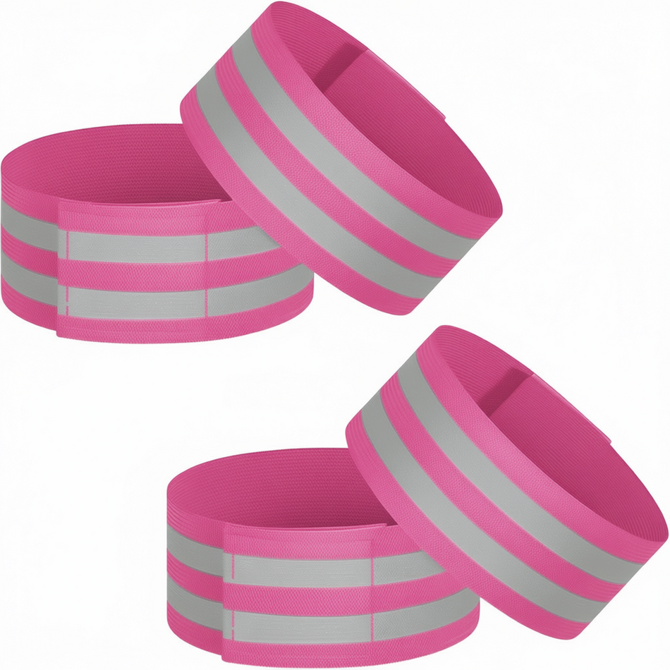 Banda elástica reflectante para brazo SMASYS de alta visibilidad para correr y andar en bicicleta