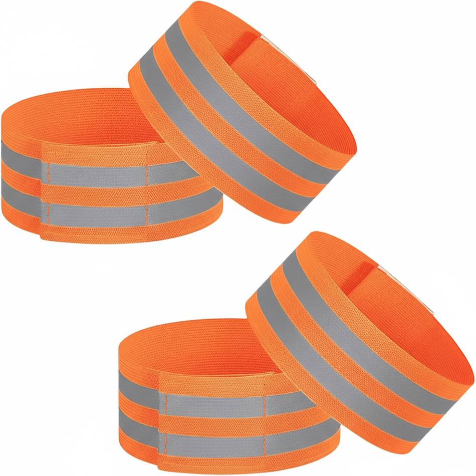 Banda elástica reflectante para brazo SMASYS de alta visibilidad para correr y andar en bicicleta