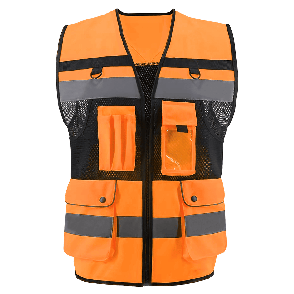 SMASYS High Visibility Reflective Vest,  Safety Vest with 7 Pockets SMASYS Store