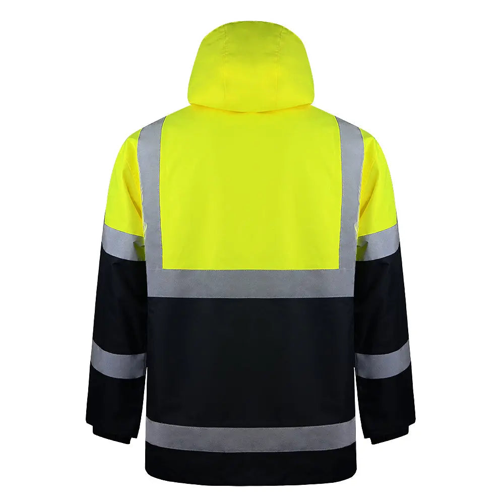 SMASYS Safety Jacket, High Visibility Waterproof Raincoat with