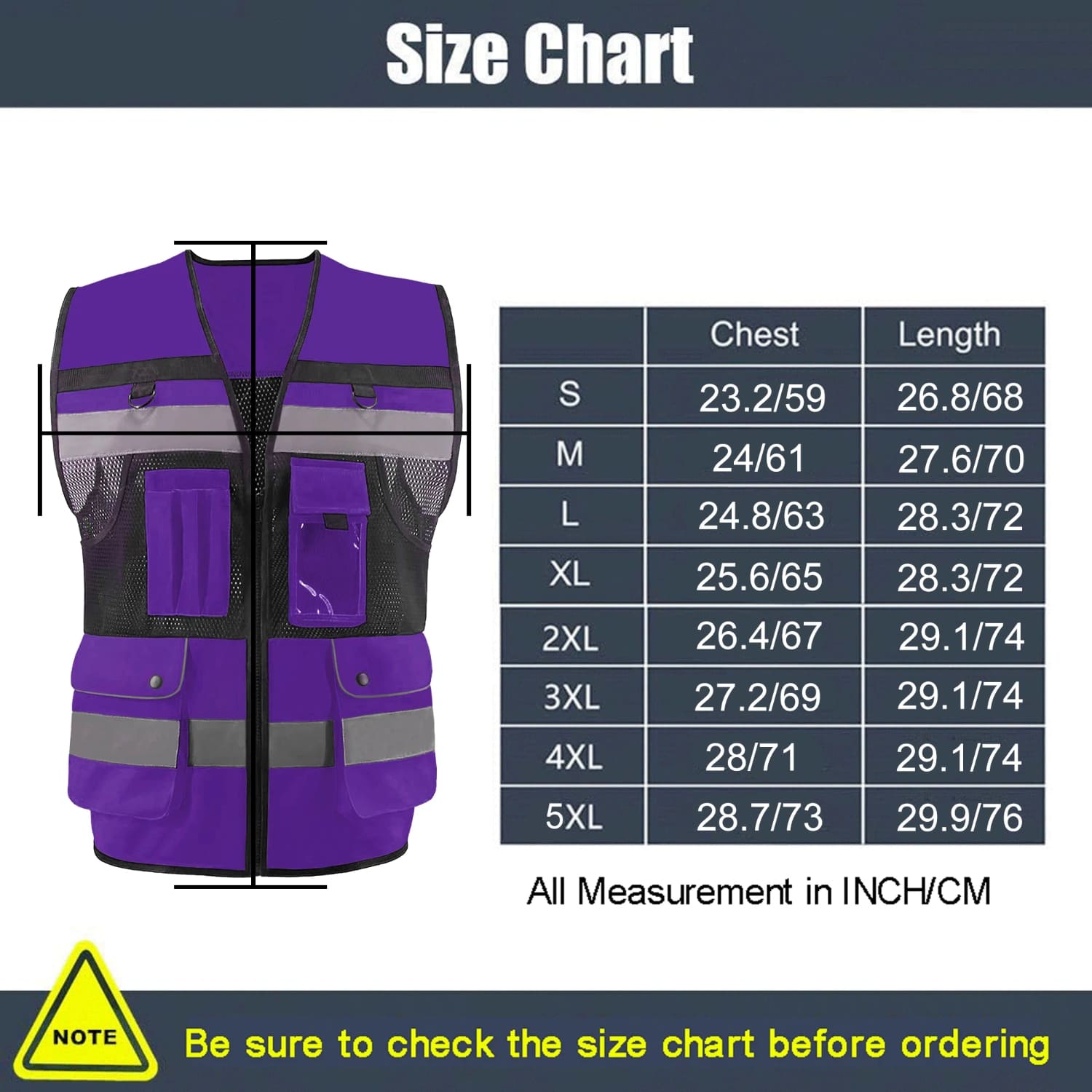 SMASYS High Visibility Reflective Vest,  Safety Vest with 7 Pockets SMASYS Store