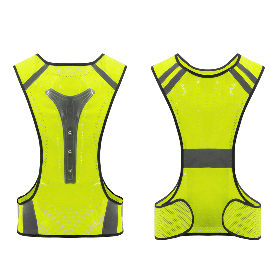 SMASYS Night Jogging Sport USB Led Running Vest Flashing Safety Vest