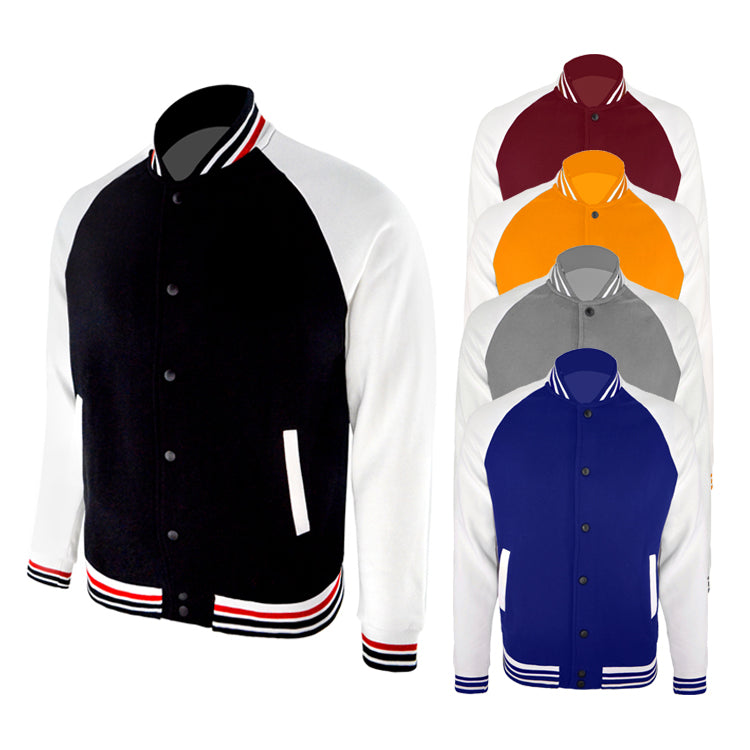 SMASYS Contrast Color Sweaters Hoodies Softball Baseball Jacket Hoodies