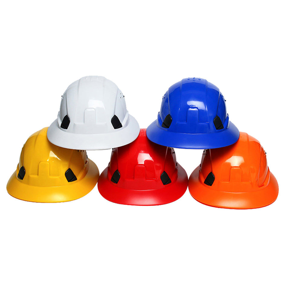 SMASYS 6 Points ABS Hard Hat Vented Construction Safety Helmet