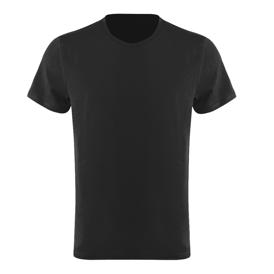 SMASYS Mens Blank Cotton High Quality Plain Black T Shirts