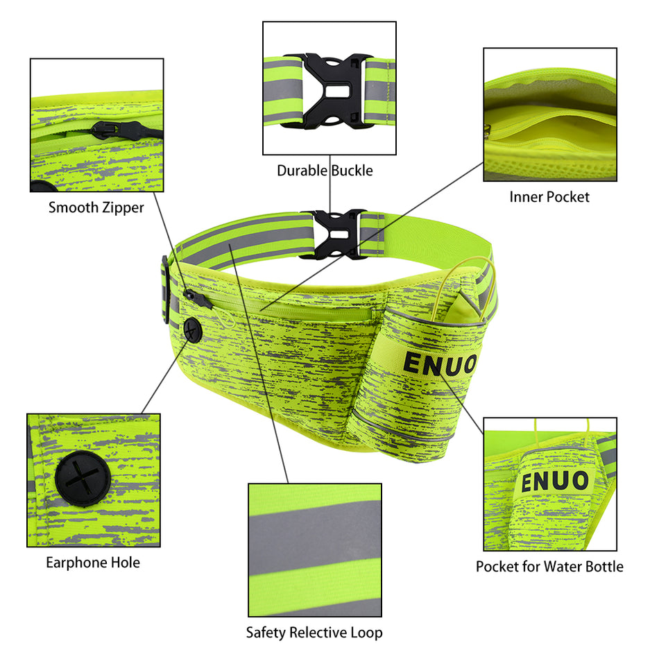 SMASYS Waterproof Sport Running Waist Bag for Outdoor