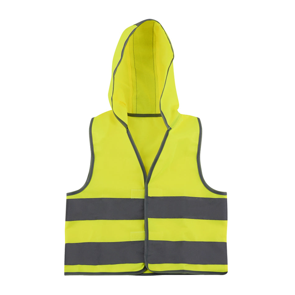 SMASYS Reflective High Visibility Kids Safety Vest with Hoodie