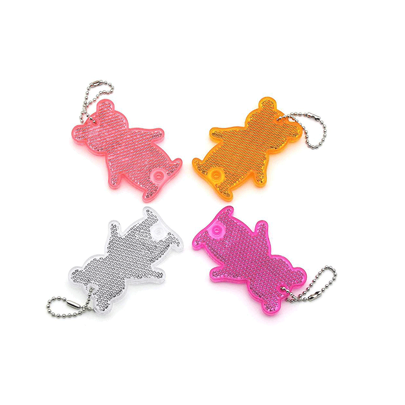 SMASYS Teddy Bear Super Bright Reflective Keychain for Jackets, Bags, Purses, Backpacks, Strollers and Wheelchairs