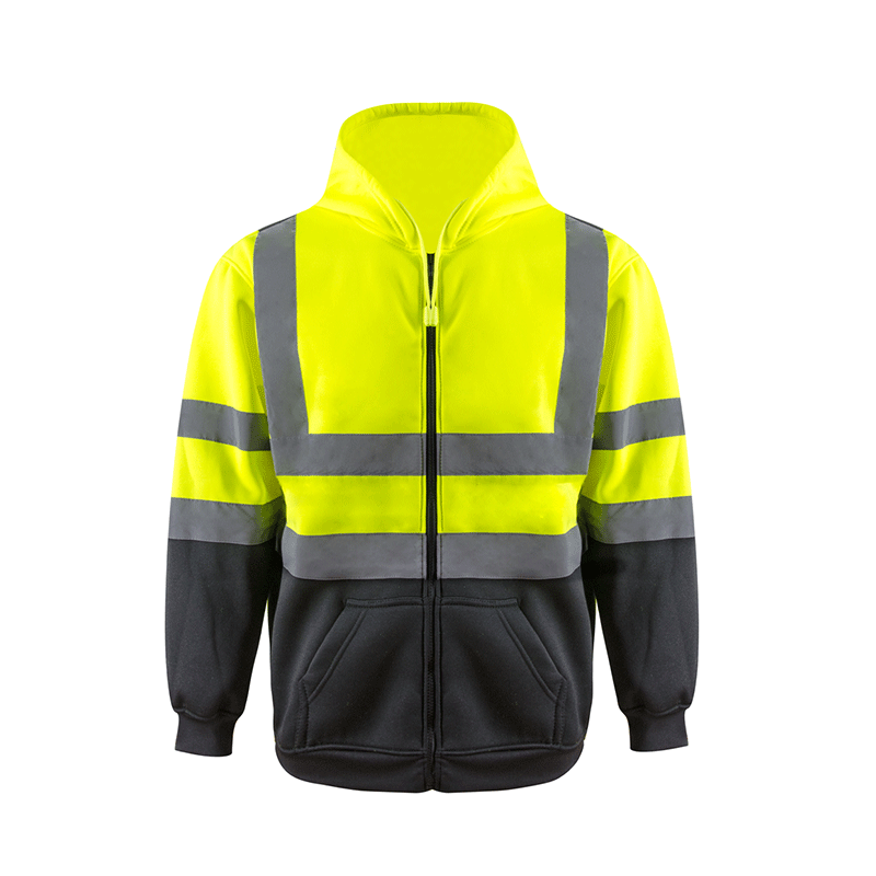 SMASYS Zipper Front Warm High Visibility Hoodie