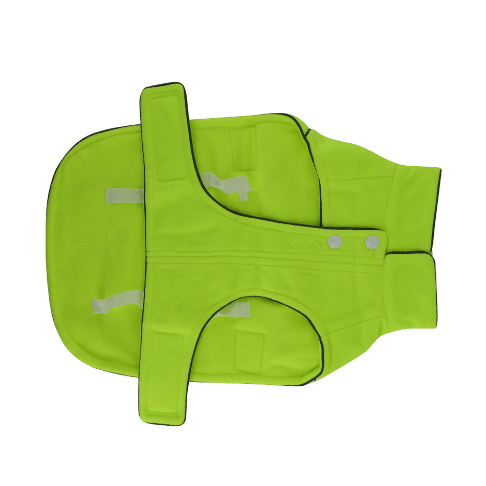 SMASYS Velvet Blazer Winter Fleece Fabric Reflective Dog Jacket