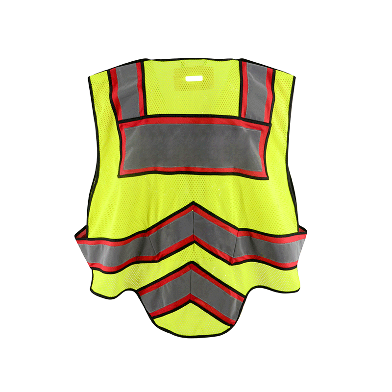 SMASYS Red Caution Padding High Visibility Safety Vest