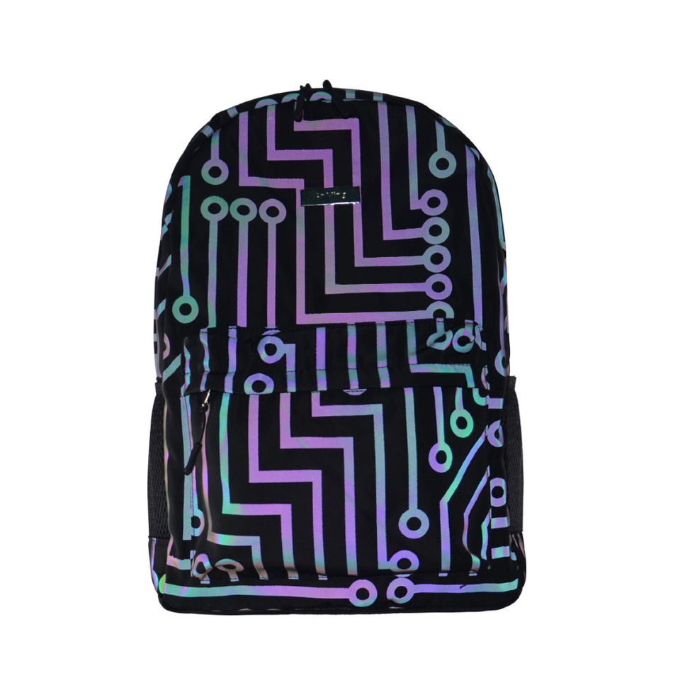 SMASYS Fashionable Rainbow Color Reflective Travel Bags