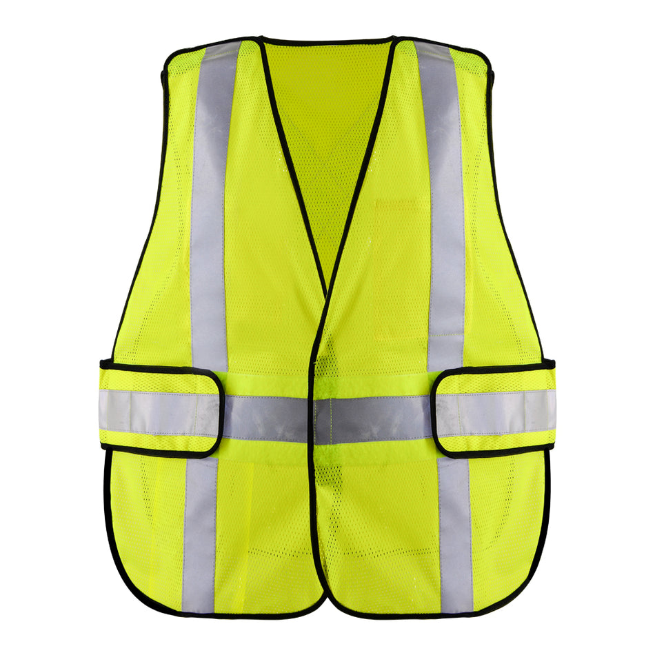 SMASYS Mesh Fabric Class 2 Reflective Detachable Yellow Safety Vest