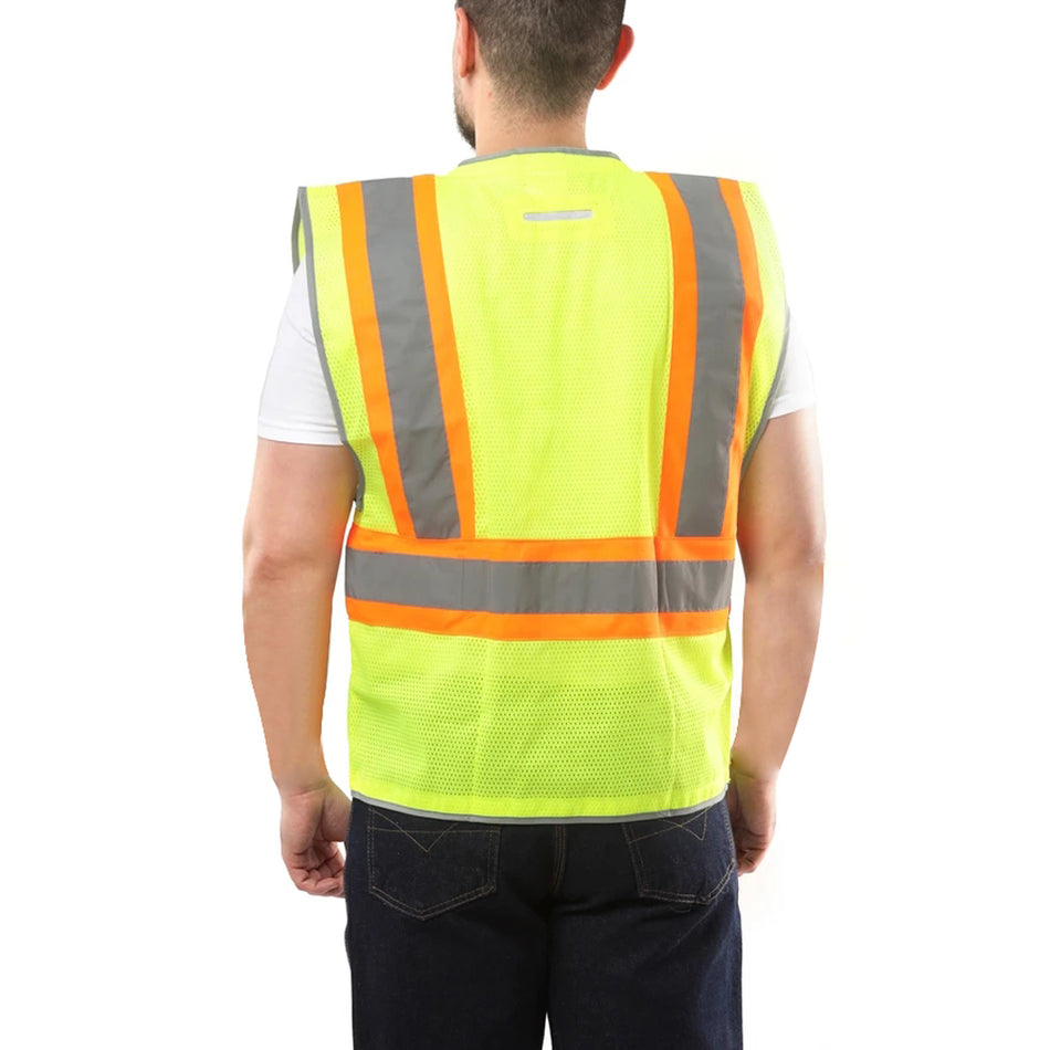 SMASYS Classic High Visibility Mesh Reflective Safety Vest