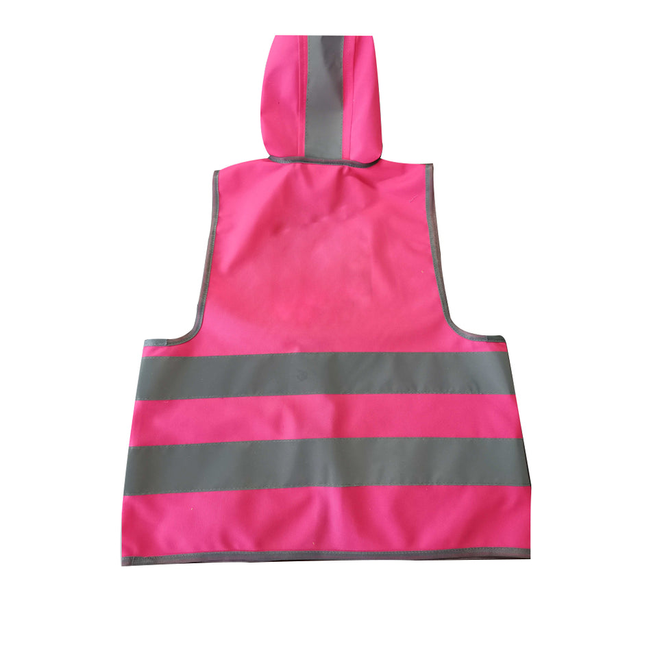 SMASYS Reflective High Visibility Kids Safety Vest with Hoodie