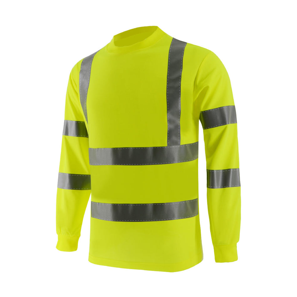 SMASYS Hi Vis Safety Shirt, Long Sleeve Reflective Shirt