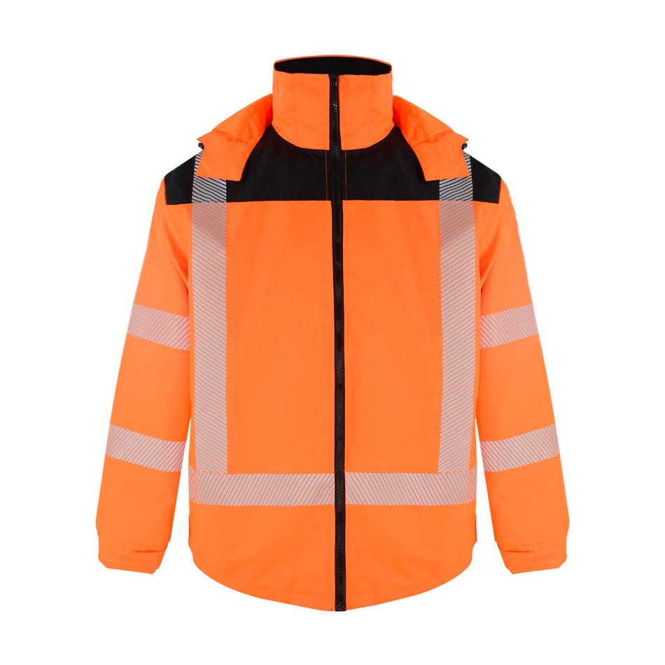 SMASYS Orange Waterproof Construction Winter Parka Jacket