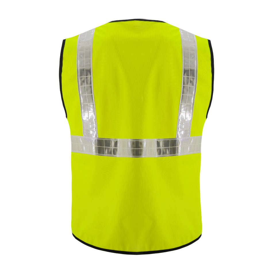 SMASYS Heavy Duty Solid Pockets Safety Vest with PVC Stripes