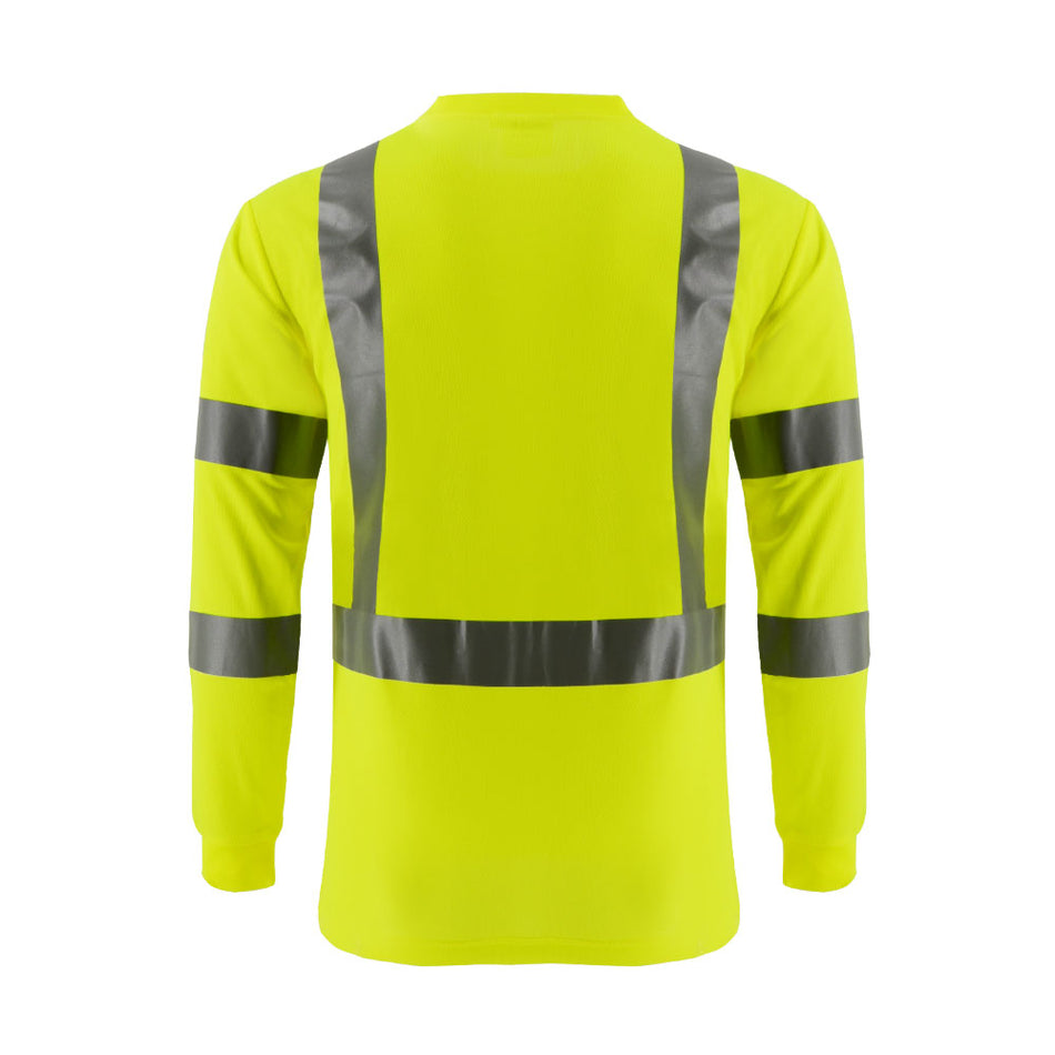 SMASYS Class 3 Safety Shirts for Men Long Sleeve with Pocket