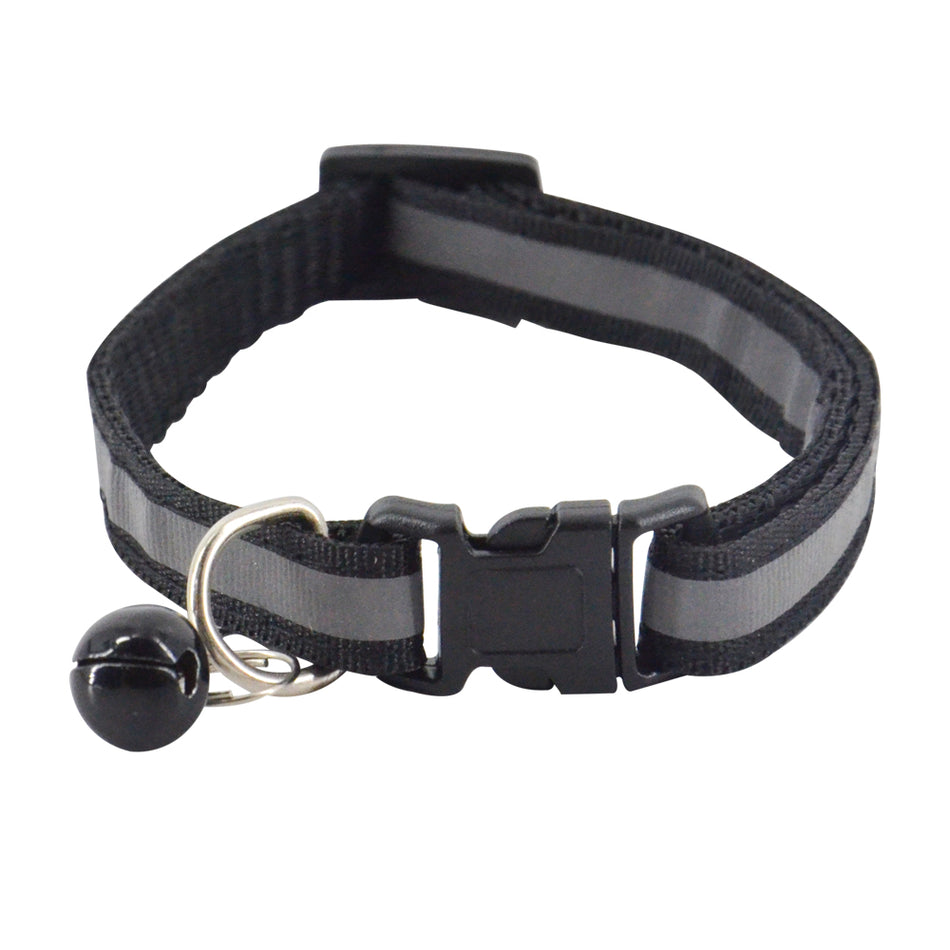 SMASYS Colors Adjustable Nylon Reflective Pet Collar With Bell