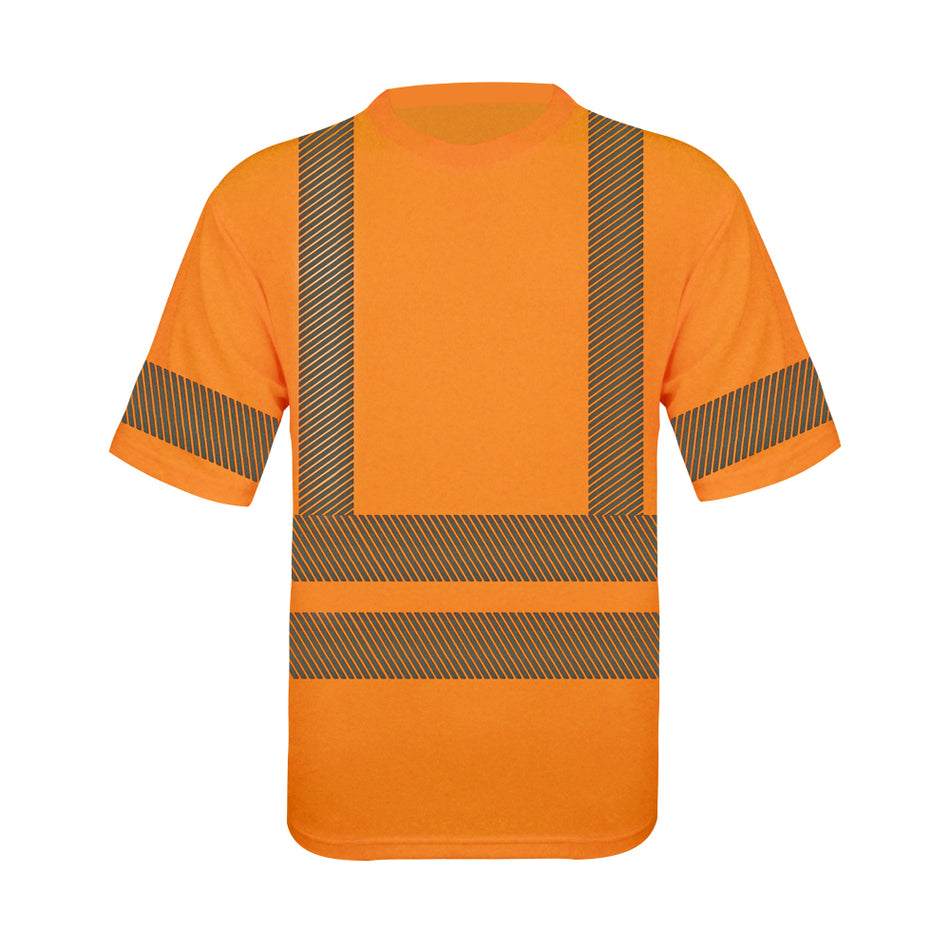 SMASYS Heat Transfer Slanted Carving Reflective Tape Fluo. Yellow Safety Shirts