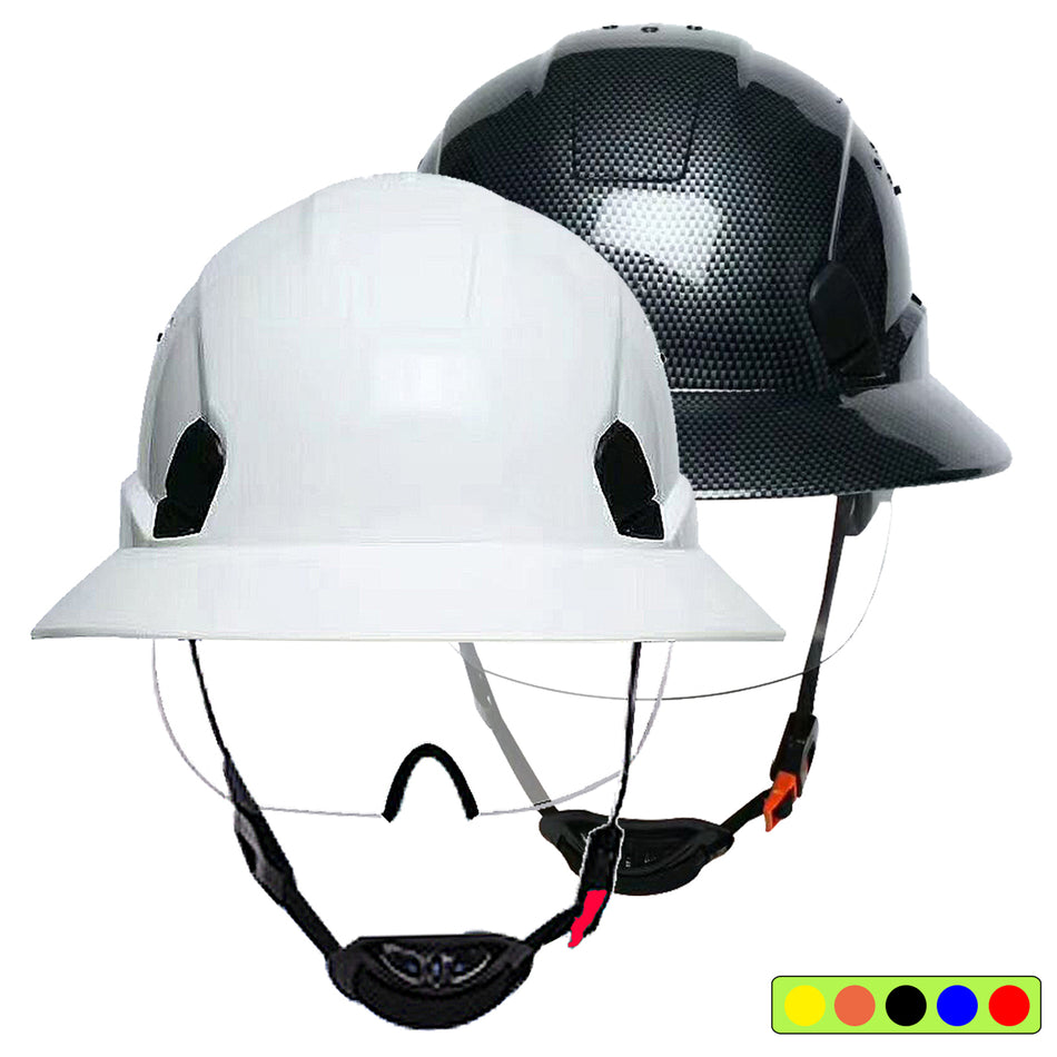 SMASYS 6 Points ABS Hard Hat Vented Construction Safety Helmet