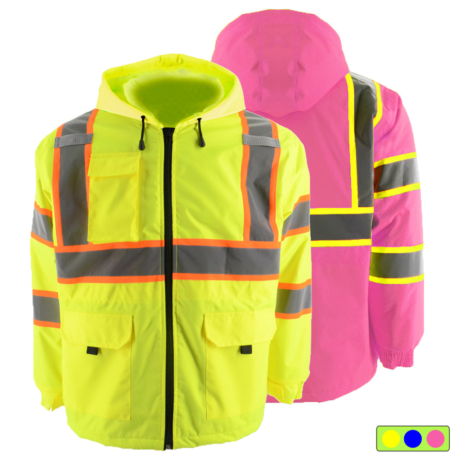SMASYS ANSI Class 3 High Visibility Safety Reflective Jacket