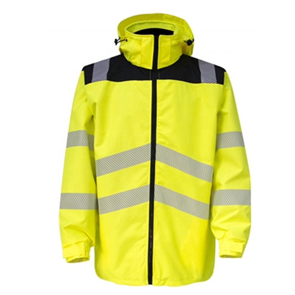 SMASYS High Visibility Waterproof Reflector Yellow Jacket