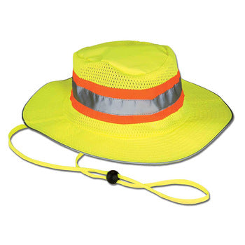 SMASYS Fishing Sun Shade Bucket Hi Vis Reflective Booney Sun Hat with Neck Flap