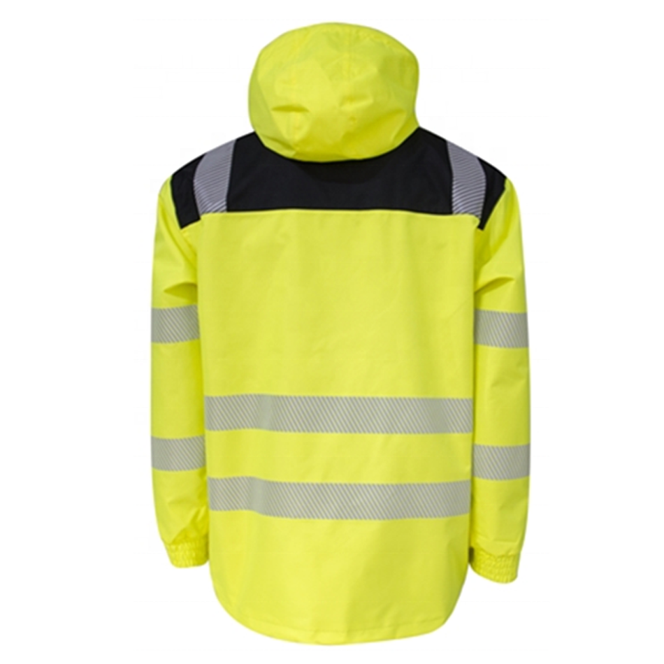 SMASYS High Visibility Waterproof Reflector Yellow Jacket