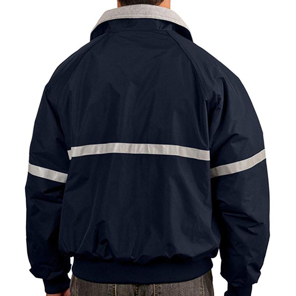 SMASYS Navy Blue Reflective Warm Safety High Visibility Jacket