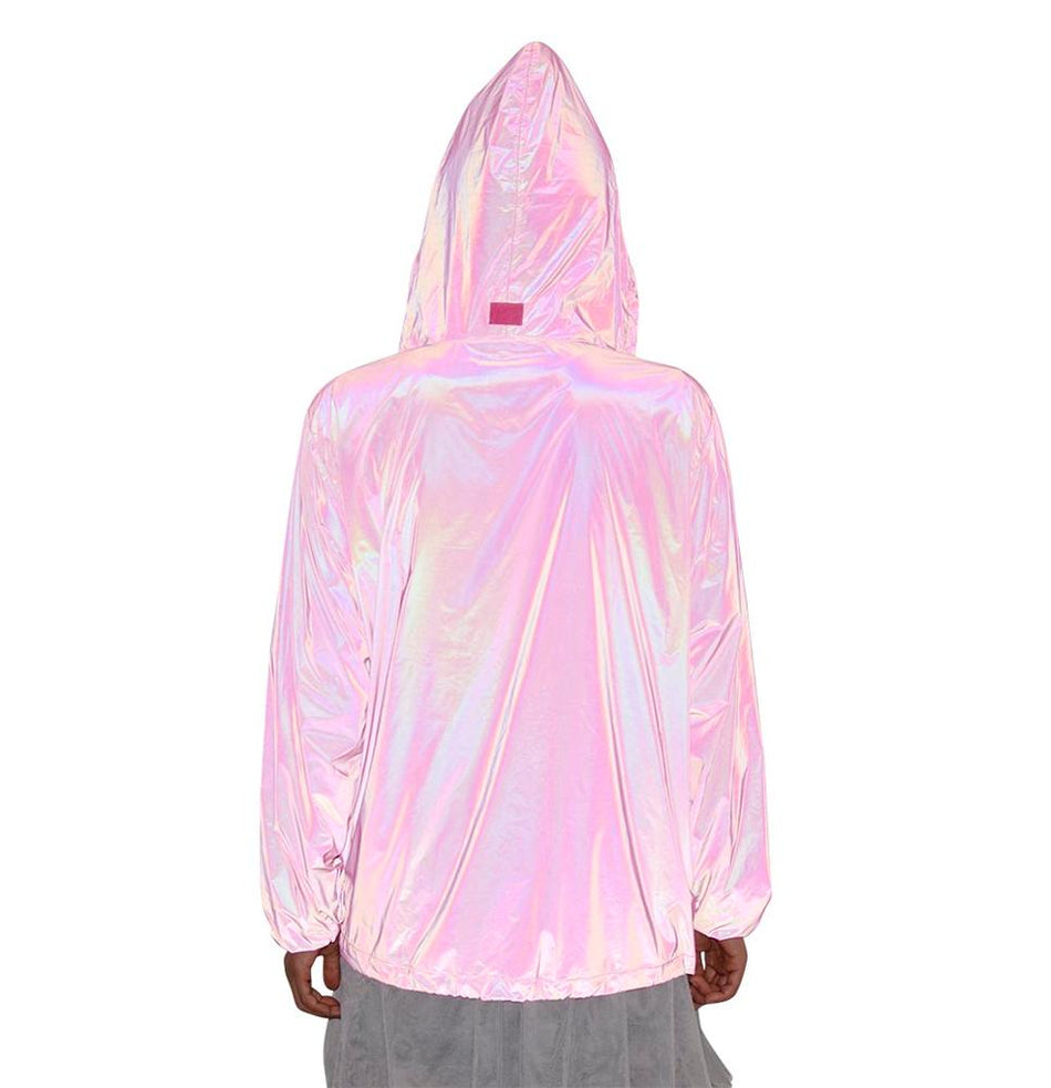 SMASYS Fashion Glow Rainbow Pink Reflective Women's Jacket