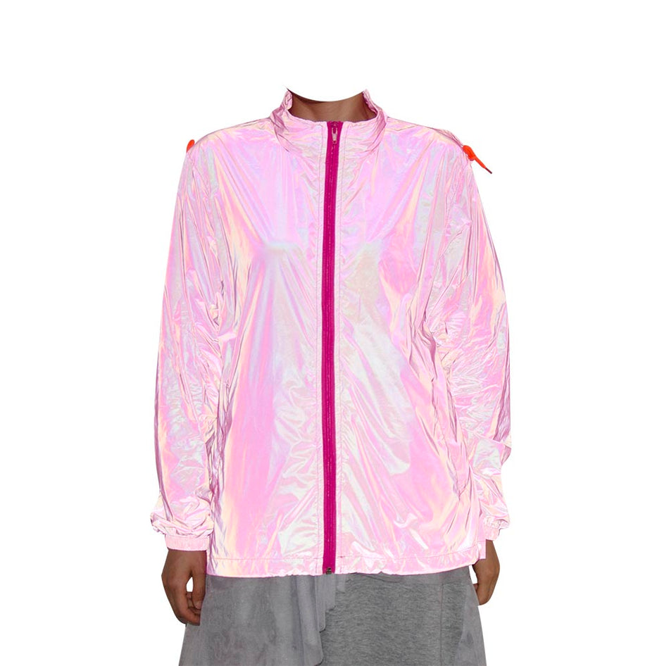 SMASYS Fashion Glow Rainbow Pink Reflective Women's Jacket