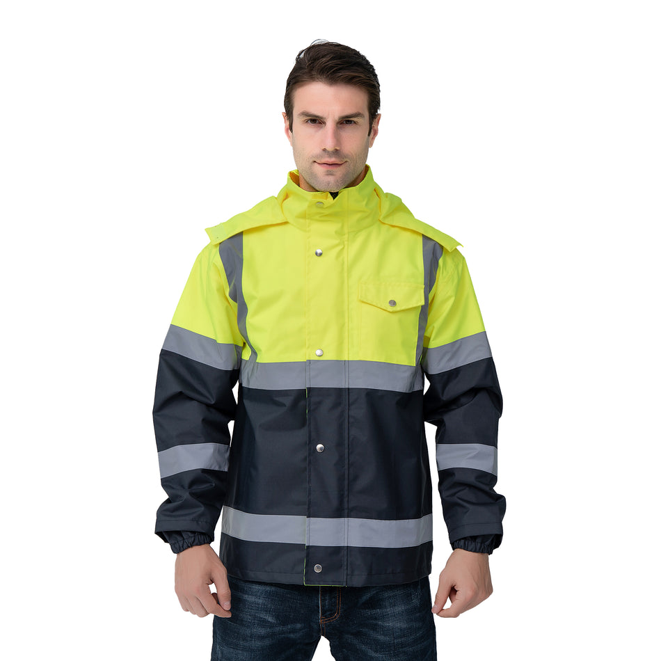 SMASYS Custom High Visibility Waterproof Construction Safety Jacket