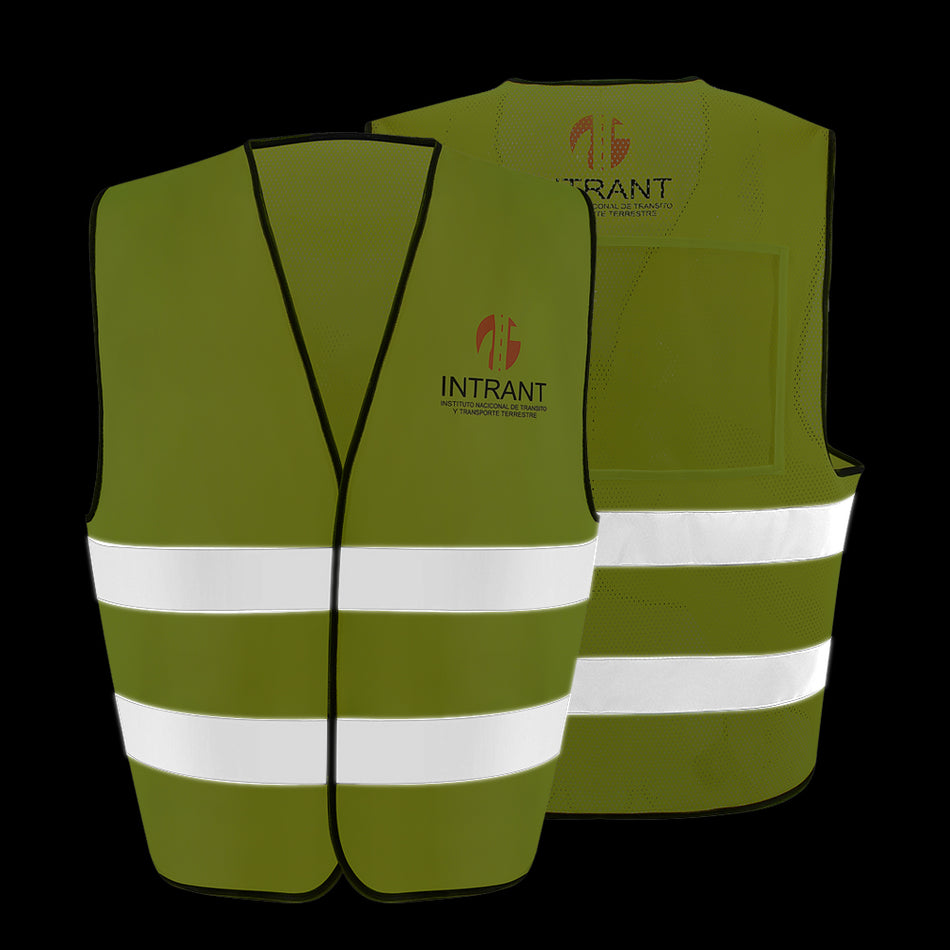 Chalecos reflectantes de seguridad SMASYS, bolsillos traseros de PVC de gran capacidad