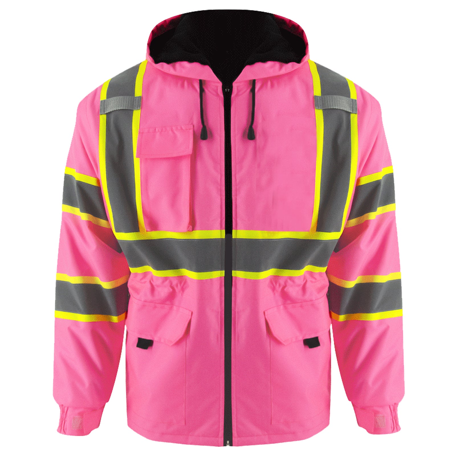 Pink reflective jacket sale