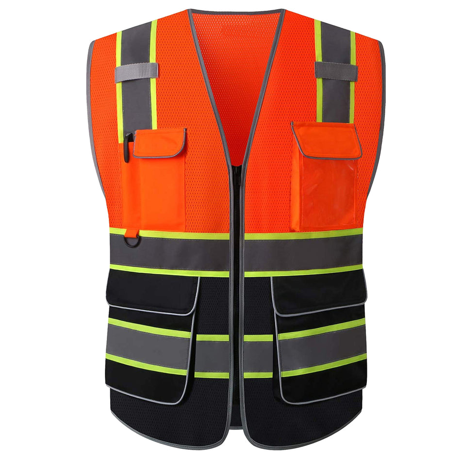 SMASYS Multi Pockets High Visibility Reflective Safety Vest